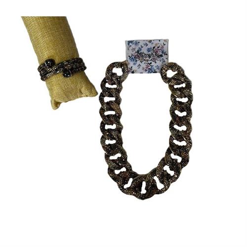 Set collana e bracciale animalier