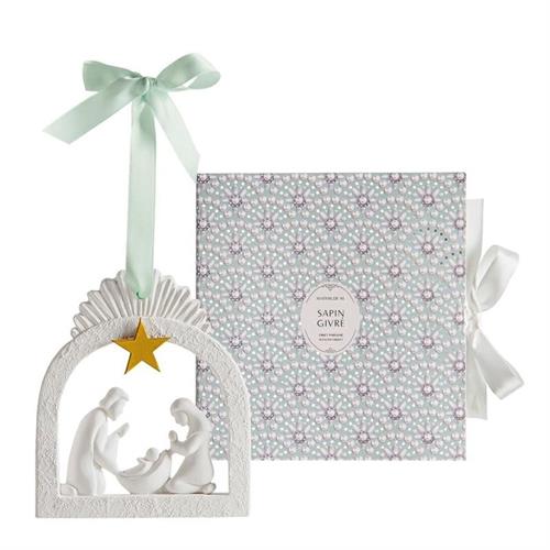 Presepe di Natale in gesso profumato - Sapin Givré