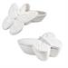 Scatola Papillon in ceramica bianca