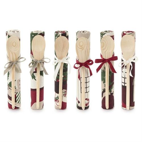 Assortimento canovaccio Natale con mestolo