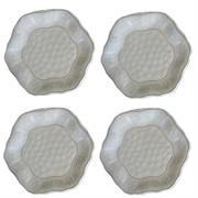 Piatto dessert York Bianco Touch-Mel (4pz)