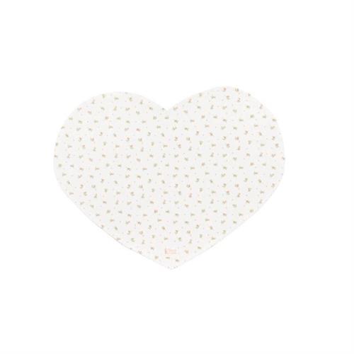 Tovaglietta americana a forma di cuore con roselline Annette