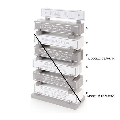 Calamita in legno con dedica La vita è troppo...