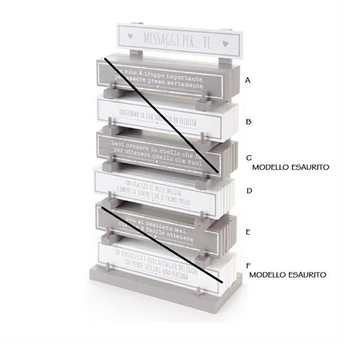 Calamita in legno con dedica Un viaggio di mille miglia...