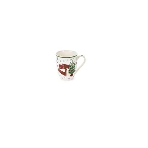 Mug in ceramica con decoro divano con albero