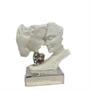 Coppia innamorati base e cuore color silver