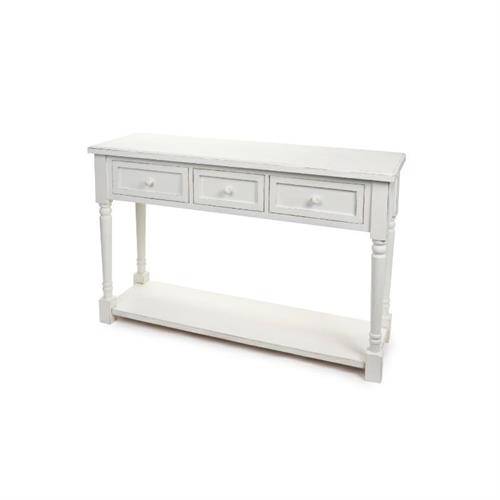 Consolle con 3 cassetti bianco