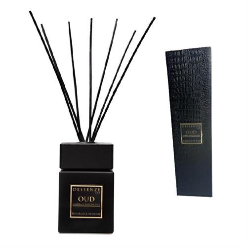 Profumo per ambiente c/bastoncini linea Oud Black 250ml