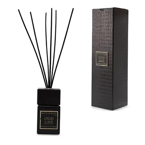 Profumo per ambiente c/bastoncini linea Oud Black 100ml Dessenze