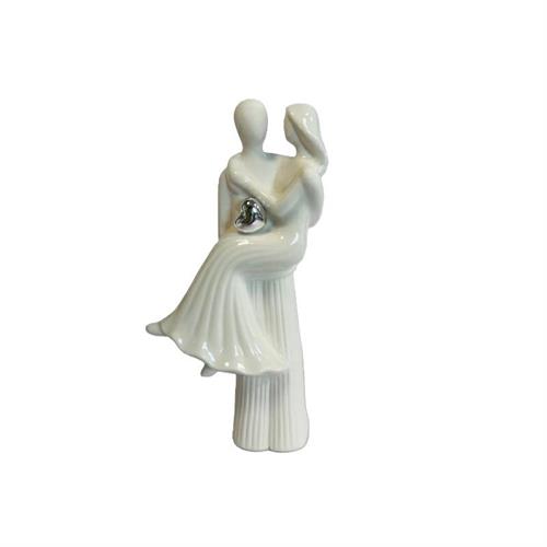 Coppia sposi con cuore silver