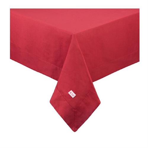 Tovaglia in cotone rossa con bordo Demetra Rosso