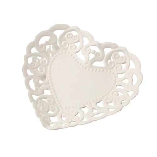 Piattino cuore in porcellana