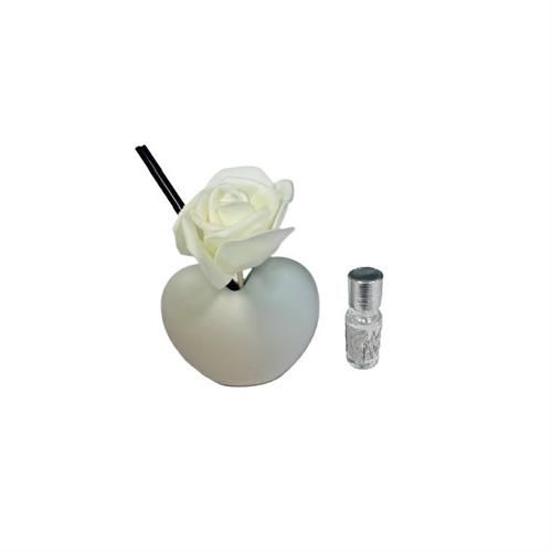 Profumatore piccolo cuore con rosa