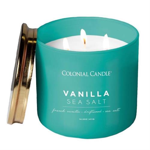 Colonial Candle Pop of Color Vanilla Sea Salt