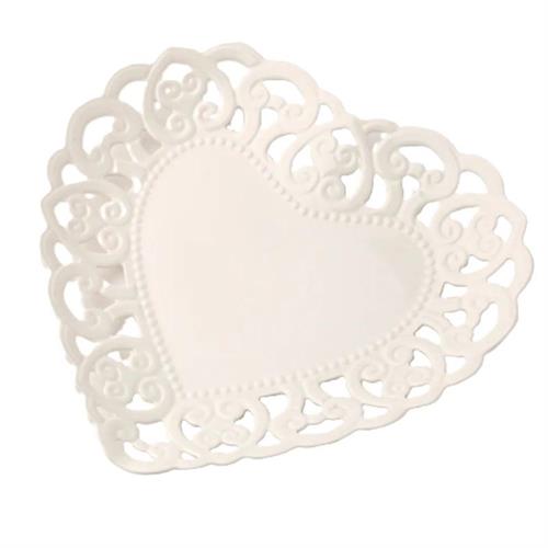Piatto cuore porcellana