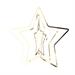 Stella con angelo in metallo cromato