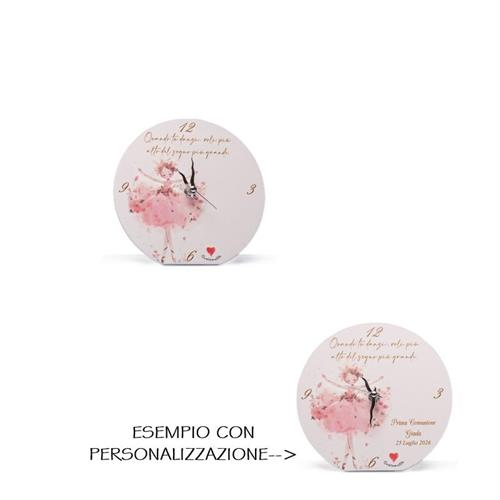 Orologio fantasia ballerina, personalizzabile