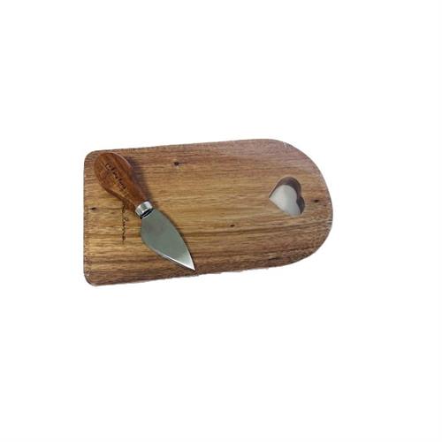 Tagliere acacia piccolo c/coltellino