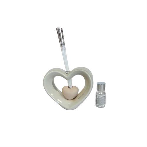 Diffusore cuore con cuore tortora