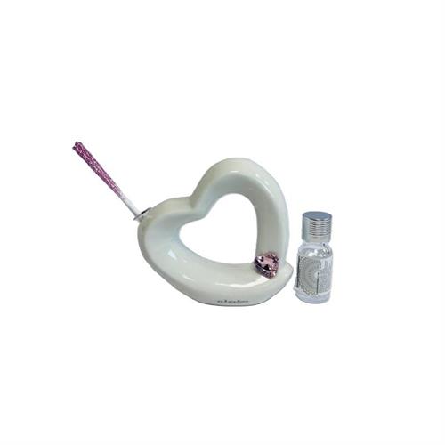 Profumatore cuore con cuore rosa