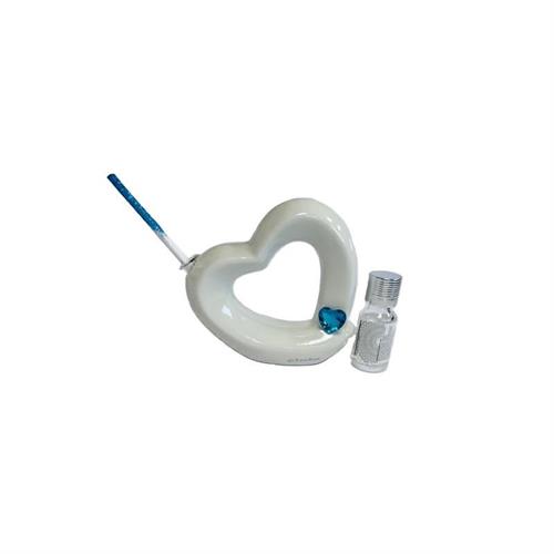 Profumatore cuore con cuore azzurro