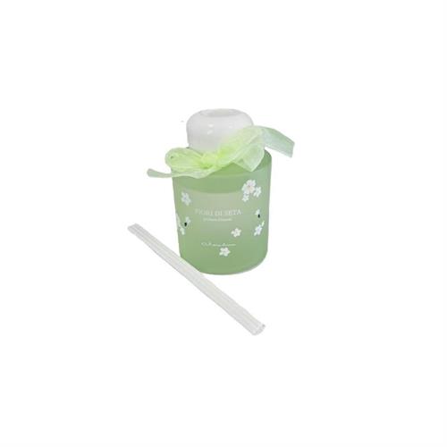 Diffusore di profumo da 120 ml verde con decoro fiori