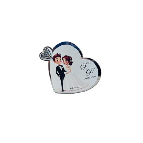 Icona cuore matrimonio, personalizzabile