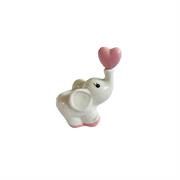 Elefantino medio con cuore rosa