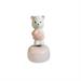 Orsetto carillon con base e cuore rosa