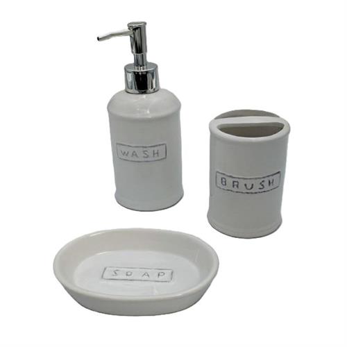 Set bagno 3 pezzi in ceramica