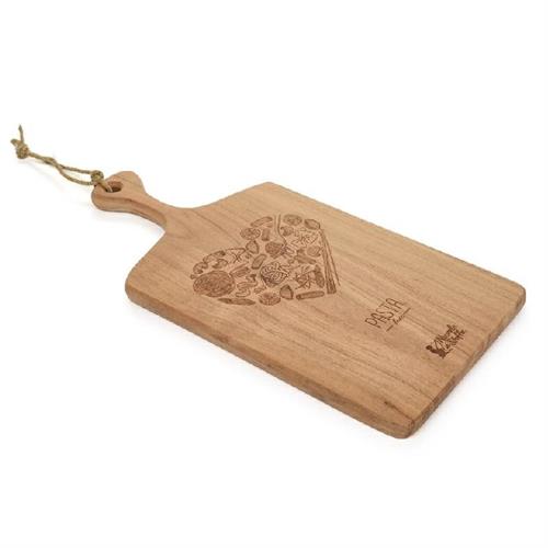 Tagliere in legno di acacia con decorazione