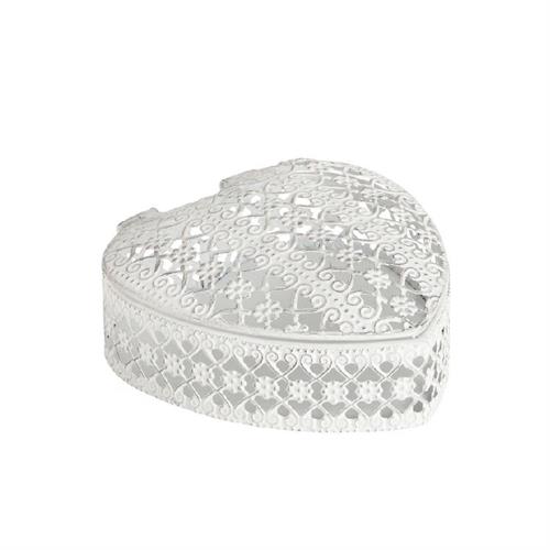 Portagioie in metallo a forma di cuore