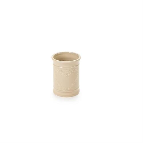 Portaspazzolini in ceramica beige