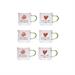 Set 6 tazzine cuoricini in vetro Amici di Cuorematto