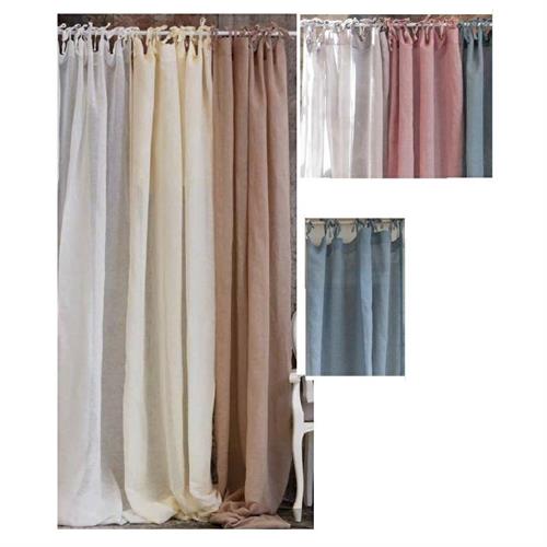 Tenda in lino e cotone Soleil celeste