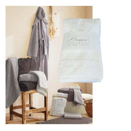 Coppia asciugamani viso e ospite color Burro